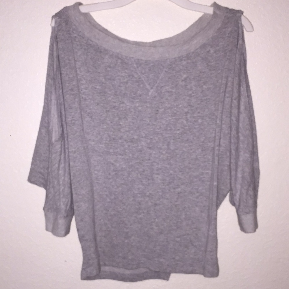 A gray cute bebe tee shirt